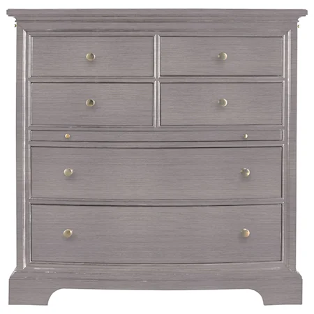 Six Drawer Media Chest with Pullout Work Surface